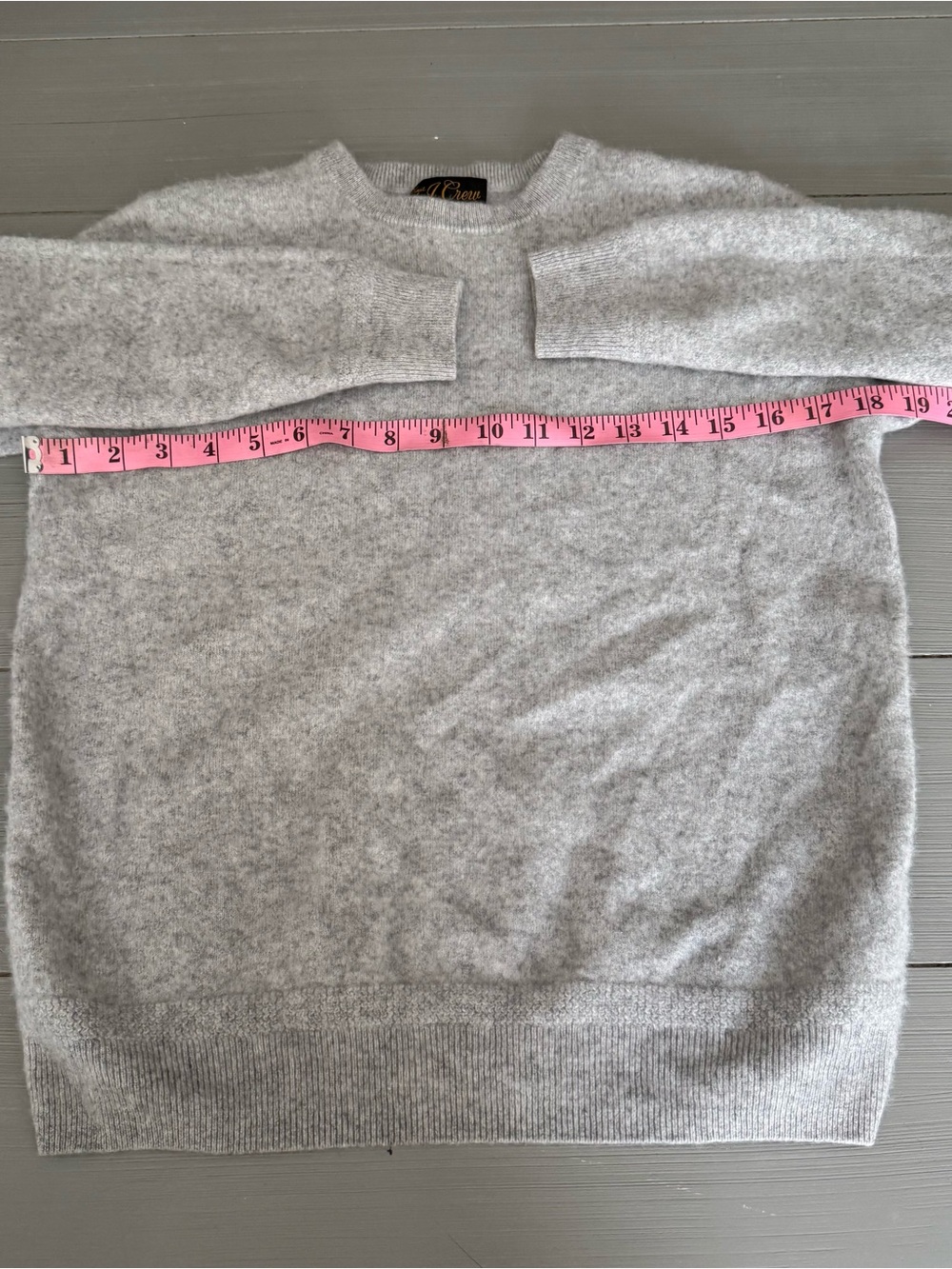 J. Crew Soft Light Gray Crewneck Sweater